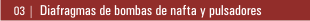 Diafragmas de bombas de nafta y pulsadores